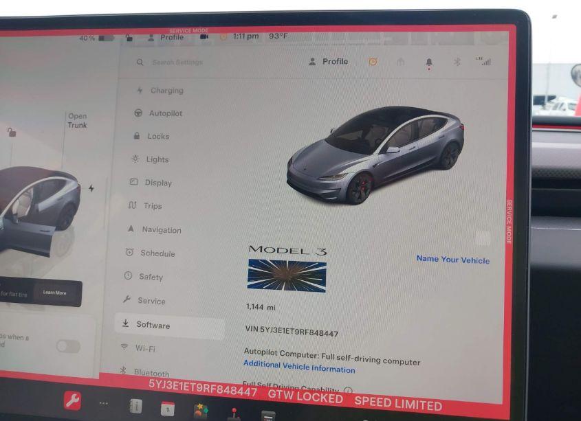 Photo 7 of 2024 Tesla Model 3 PERFORMANCE (VIN 5YJ3E1ET9RF848447)