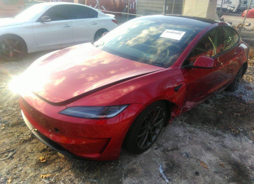 Photo 2 of 2024 Tesla Model 3 PERFORMANCE ALL-WHEEL DRIVE (VIN 5YJ3E1ETXRF809785)