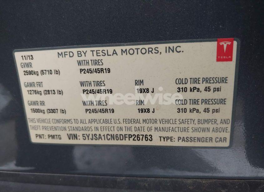 Photo 9 of 2013 Tesla Model S (VIN 5YJSA1CN6DFP26763)