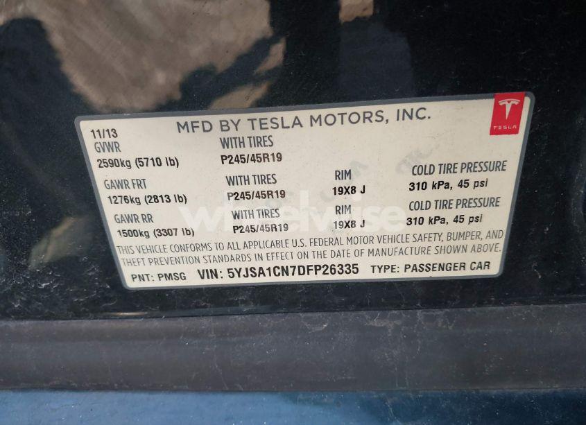 Photo 9 of 2013 Tesla Model S (VIN 5YJSA1CN7DFP26335)