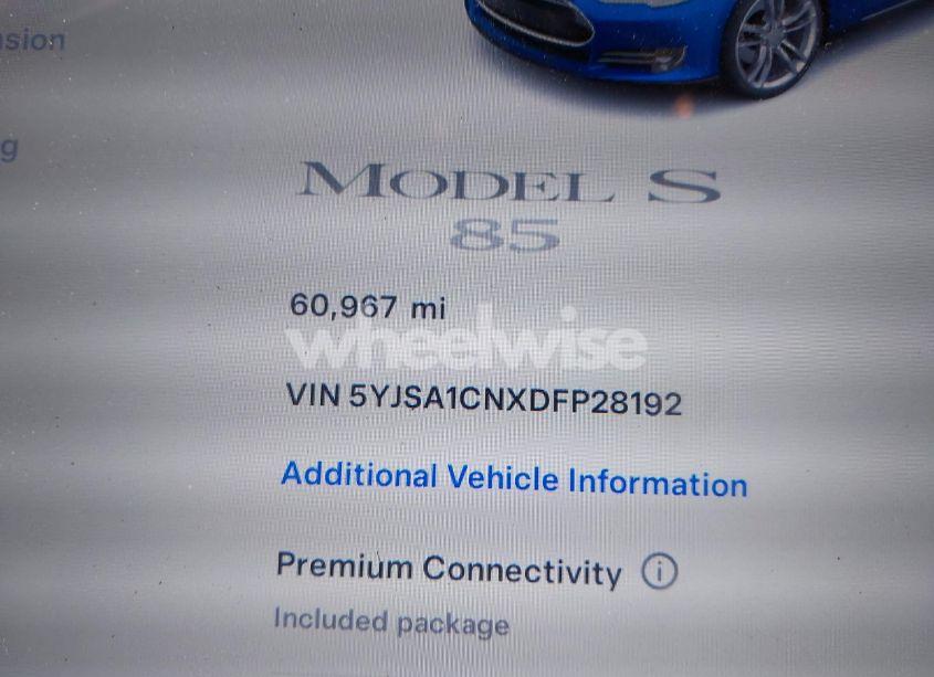 Photo 7 of 2013 Tesla Model S (VIN 5YJSA1CNXDFP28192)