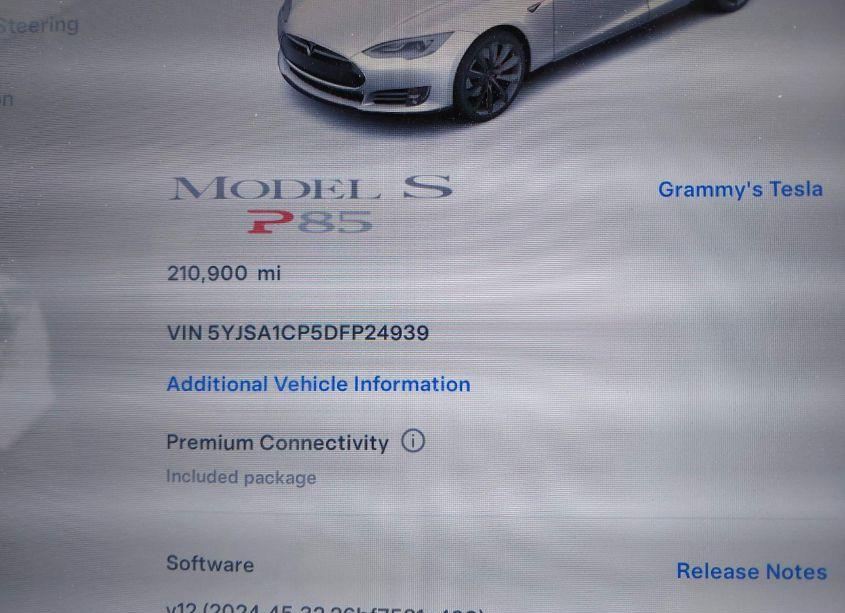 Photo 7 of 2013 Tesla Model S PERFORMANCE (VIN 5YJSA1CP5DFP24939)