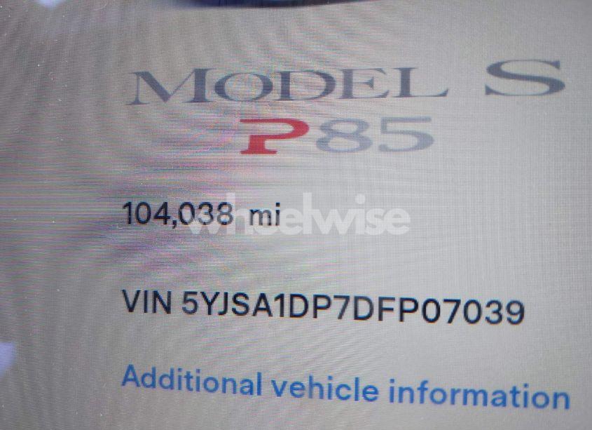 Photo 15 of 2013 Tesla Model S PERFORMANCE (VIN 5YJSA1DP7DFP07039)