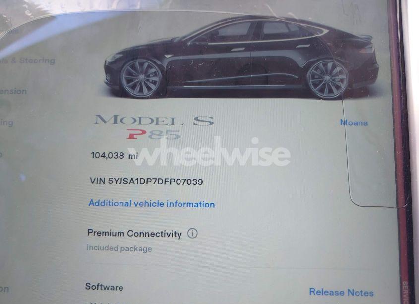 Photo 7 of 2013 Tesla Model S PERFORMANCE (VIN 5YJSA1DP7DFP07039)