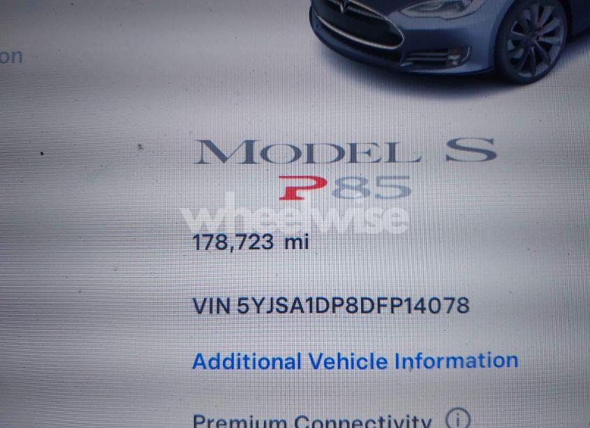 Photo 7 of 2013 Tesla Model S PERFORMANCE (VIN 5YJSA1DP8DFP14078)