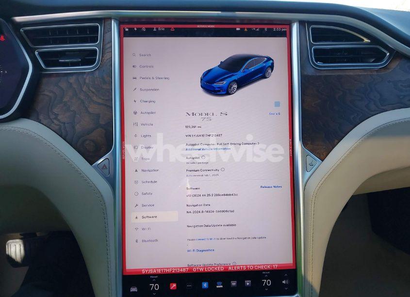 Photo 18 of 2017 Tesla Model S 60/75 (VIN 5YJSA1E17HF213487)