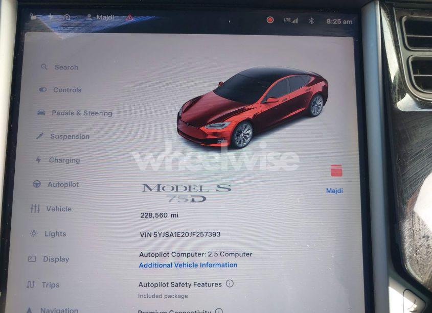 Photo 7 of 2018 Tesla Model S (VIN 5YJSA1E20JF257393)