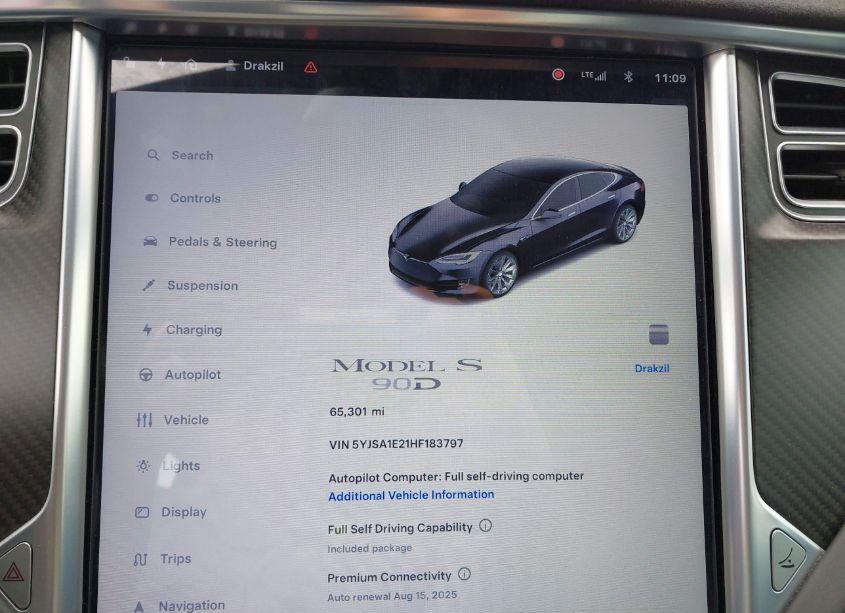 Photo 7 of 2017 Tesla Model S (VIN 5YJSA1E21HF183797)