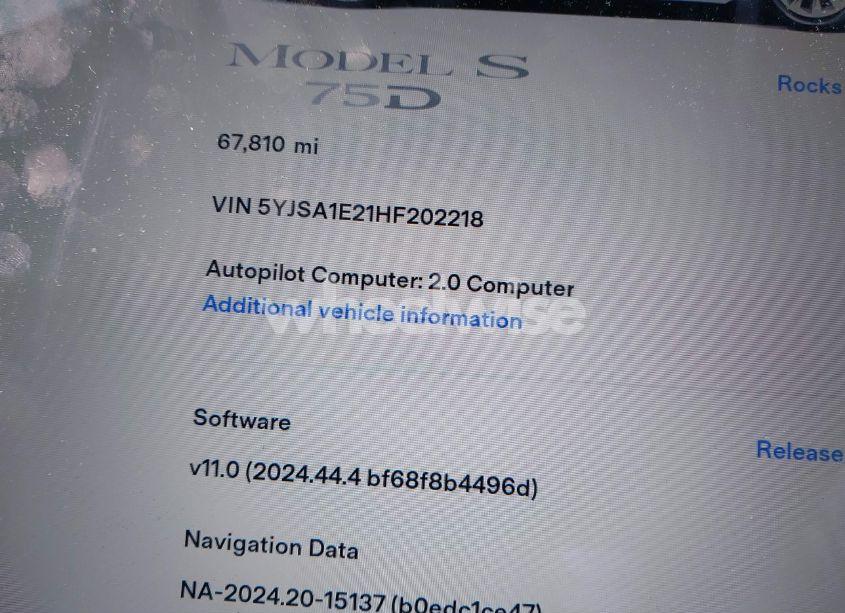 Photo 15 of 2017 Tesla Model S 100D/60D/75D/90D/P100D (VIN 5YJSA1E21HF202218)