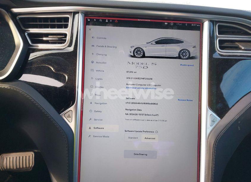 Photo 7 of 2017 Tesla Model S 100D/60D/75D/90D/P100D (VIN 5YJSA1E21HF202218)