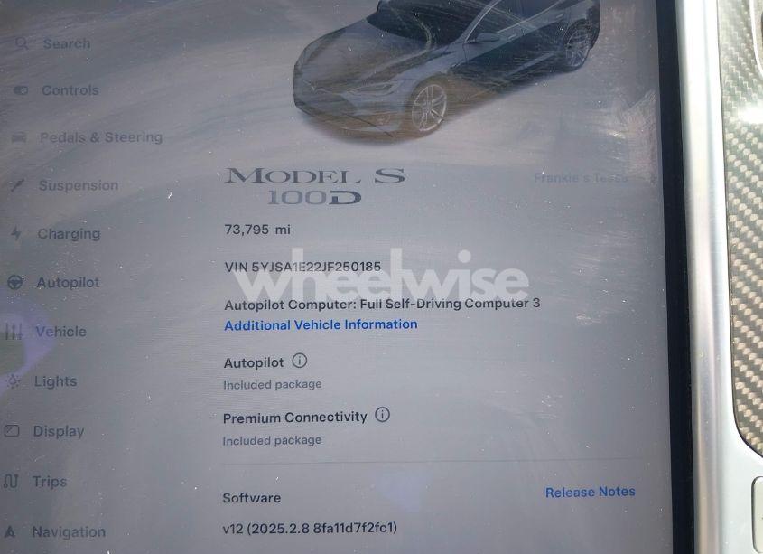 Photo 15 of 2018 Tesla Model S 100D/75D/P100D (VIN 5YJSA1E22JF250185)