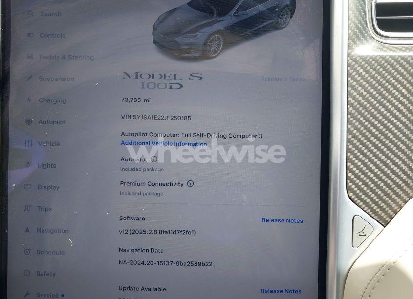 Photo 7 of 2018 Tesla Model S 100D/75D/P100D (VIN 5YJSA1E22JF250185)