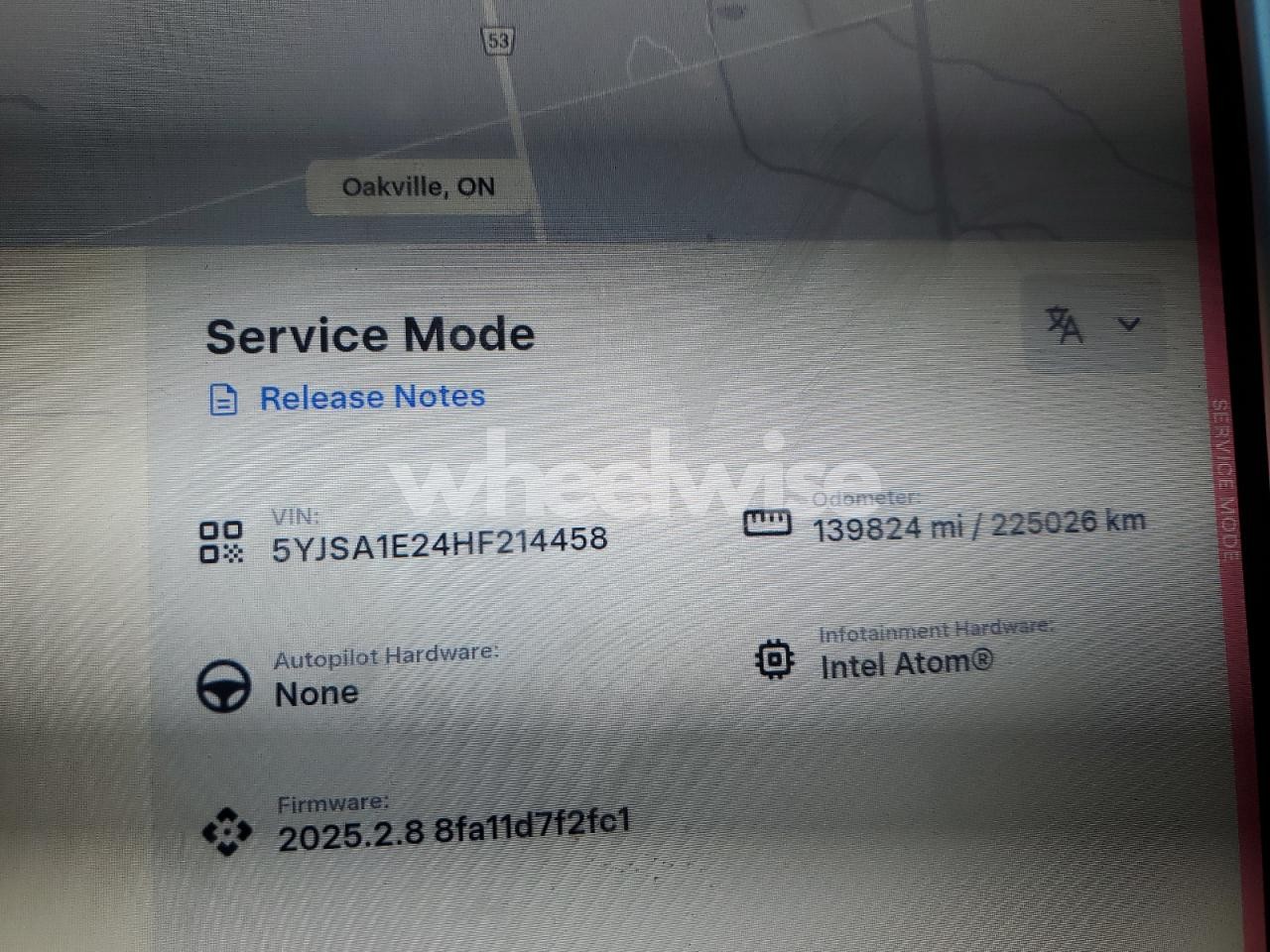 Photo 9 of 2017 TESLA MODEL S (VIN 5YJSA1E24HF214458)