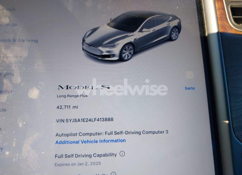 Photo 7 of 2020 Tesla Model S LONG RANGE DUAL MOTOR ALL-WHEEL DRIVE/LONG RANGE PLUS DUAL MOTOR ALL-WHEEL DRIVE (VIN 5YJSA1E24LF413888)