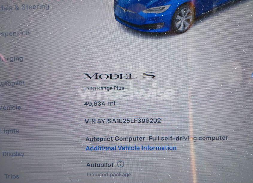 Photo 16 of 2020 Tesla Model S LONG RANGE DUAL MOTOR ALL-WHEEL DRIVE/LONG RANGE PLUS DUAL MOTOR ALL-WHEEL DRIVE (VIN 5YJSA1E25LF396292)