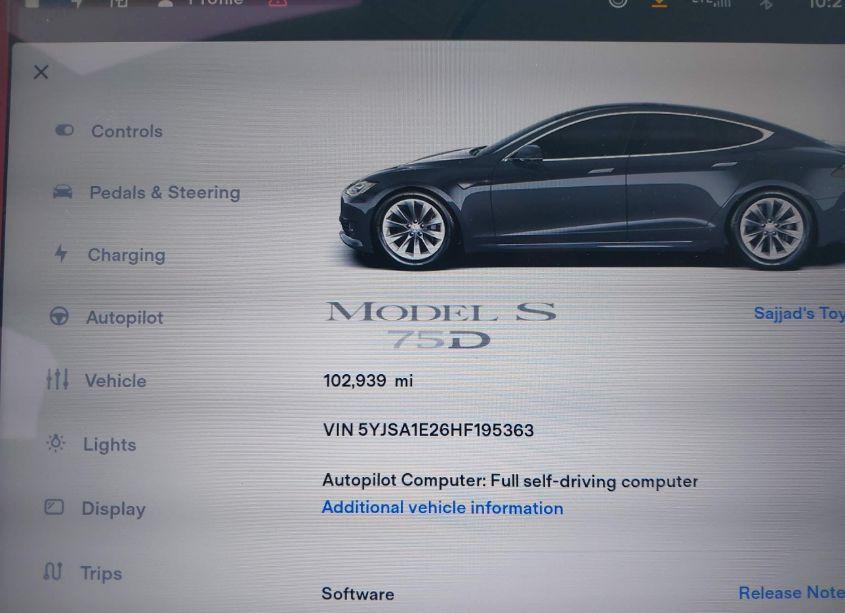 Photo 16 of 2017 Tesla Model S 100D/60D/75D/90D/P100D (VIN 5YJSA1E26HF195363)