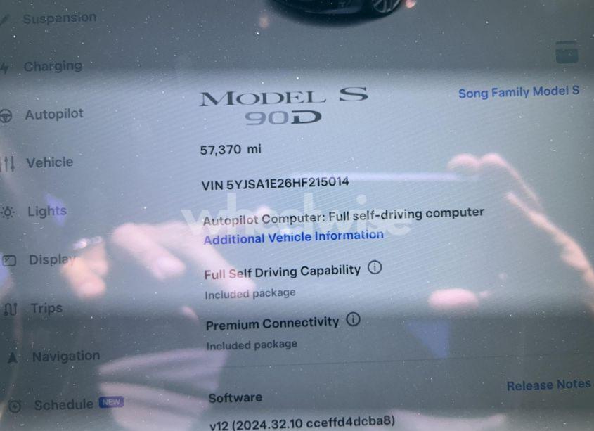 Photo 7 of 2017 Tesla Model S 100D/60D/75D/90D/P100D (VIN 5YJSA1E26HF215014)