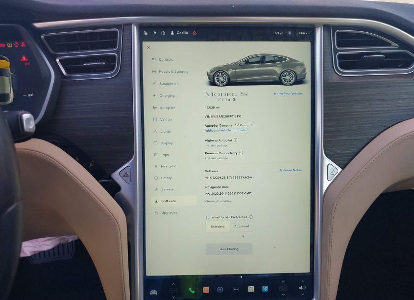 Photo 19 of 2015 Tesla Model S 70D/85D/P85D (VIN 5YJSA1E28FF119110)