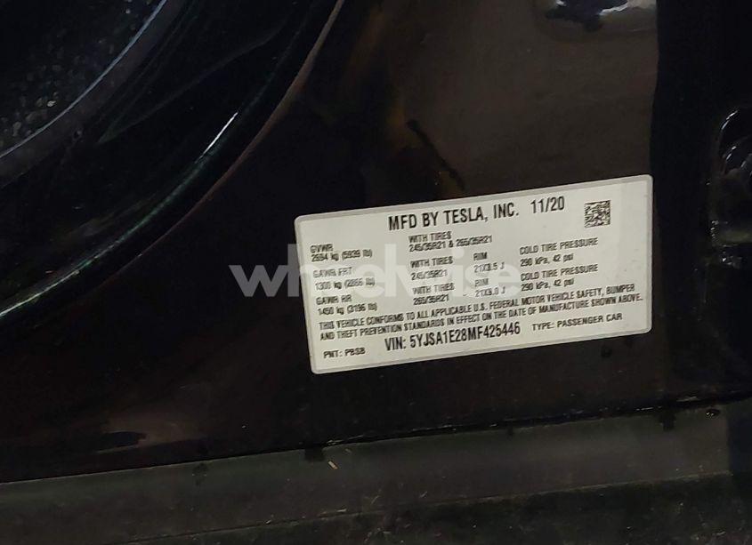 Photo 9 of 2021 Tesla Model S (VIN 5YJSA1E28MF425446)