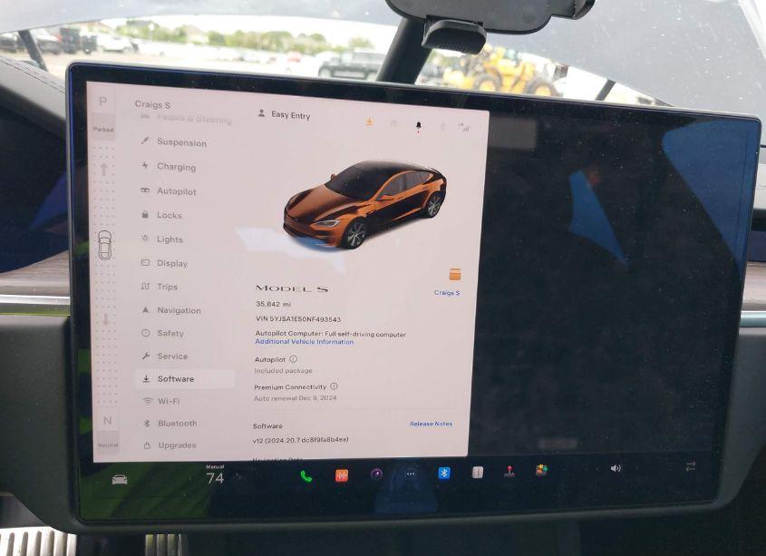 Photo 18 of 2022 Tesla Model S DUAL MOTOR ALL-WHEEL DRIVE (VIN 5YJSA1E50NF493543)