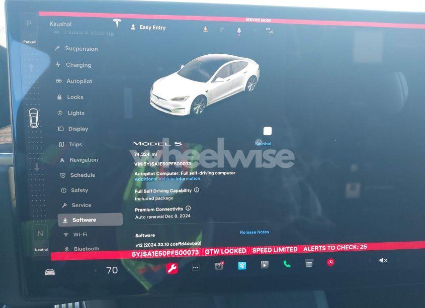 Photo 7 of 2023 Tesla Model S DUAL MOTOR ALL-WHEEL DRIVE/STANDARD RANGE (VIN 5YJSA1E50PF500073)