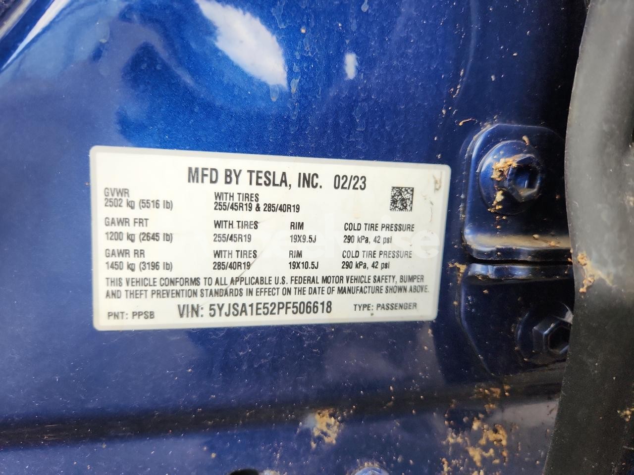 Photo 12 of 2023 TESLA MODEL S (VIN 5YJSA1E52PF506618)