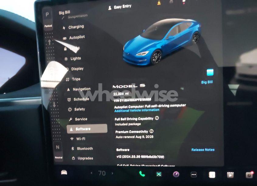 Photo 7 of 2023 Tesla Model S DUAL MOTOR ALL-WHEEL DRIVE/STANDARD RANGE (VIN 5YJSA1E53PF518986)