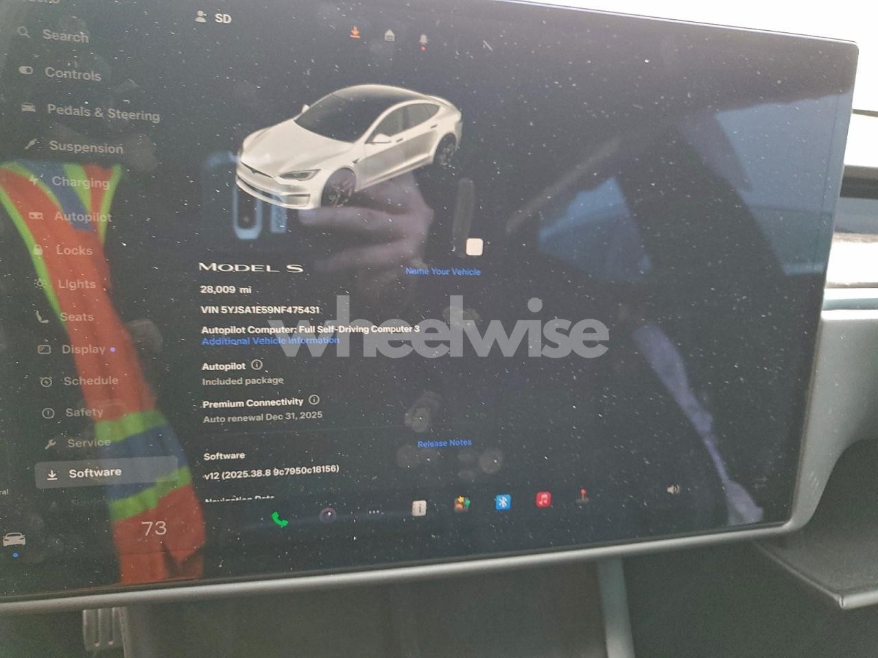 Photo 9 of 2022 TESLA MODEL S (VIN 5YJSA1E59NF475431)