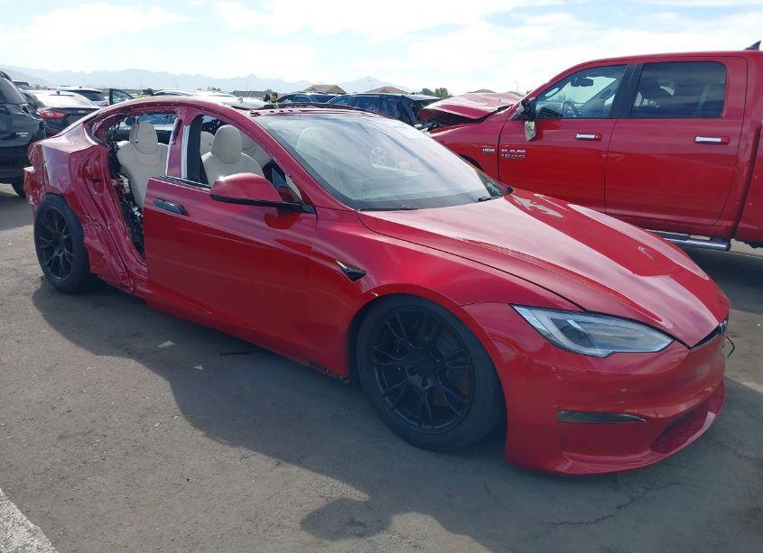 2021 Tesla Model S PLAID TRI MOTOR ALL-WHEEL DRIVE (VIN 5YJSA1E61MF452054) main photo