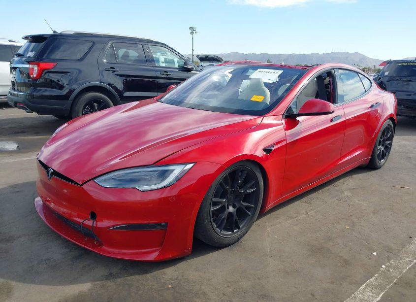 Photo 2 of 2021 Tesla Model S PLAID TRI MOTOR ALL-WHEEL DRIVE (VIN 5YJSA1E61MF452054)