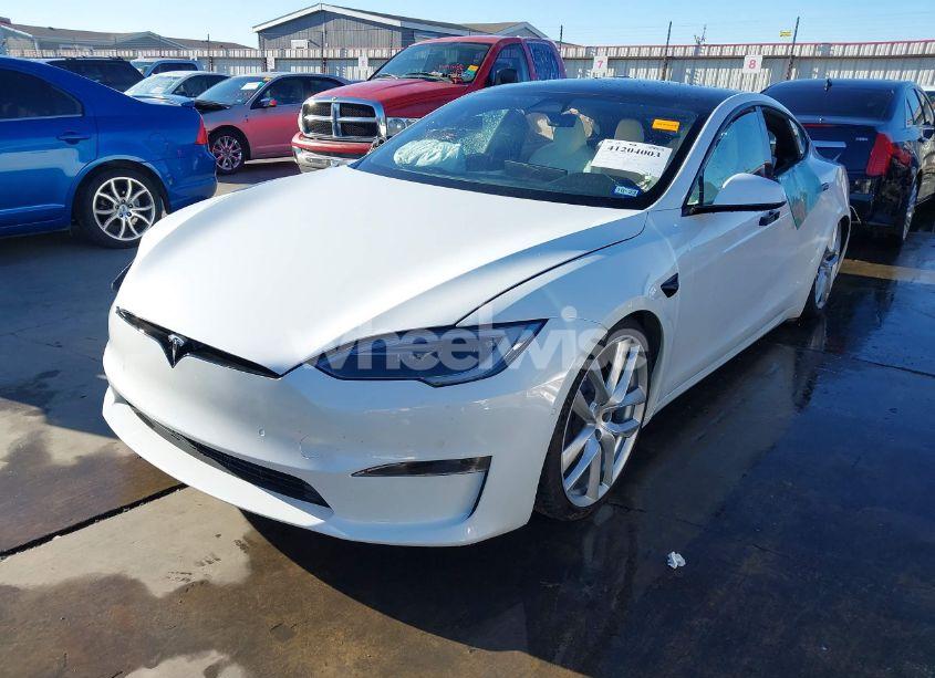 Photo 2 of 2022 Tesla Model S PLAID TRI MOTOR ALL-WHEEL DRIVE (VIN 5YJSA1E63NF483873)