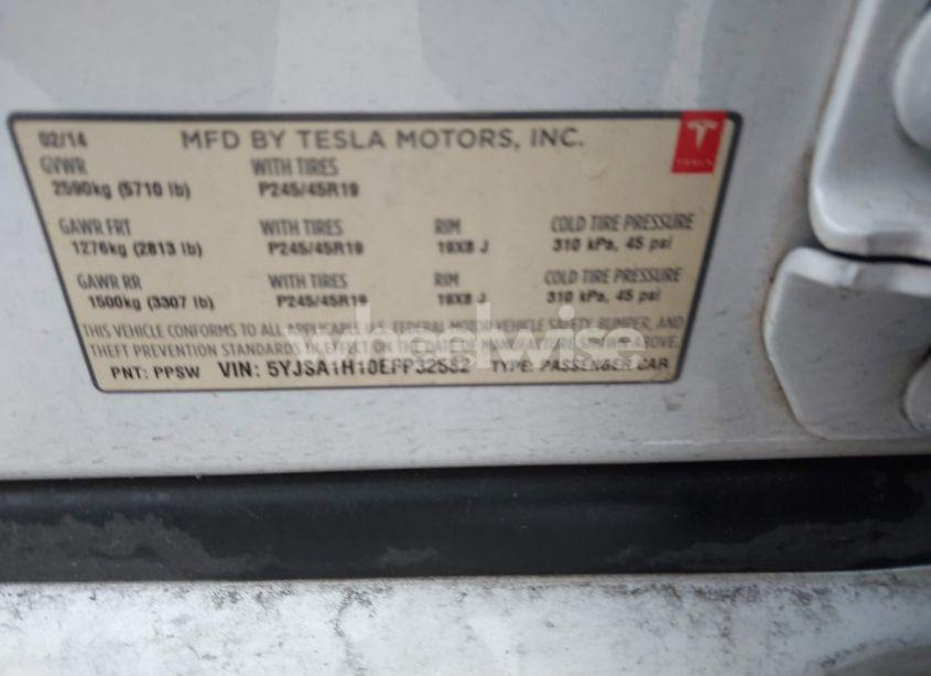 Photo 9 of 2014 Tesla Model S P85 (VIN 5YJSA1H10EFP32582)