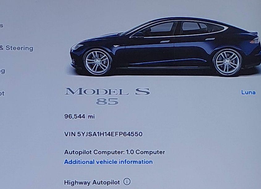 Photo 16 of 2014 Tesla Model S P85 (VIN 5YJSA1H14EFP64550)