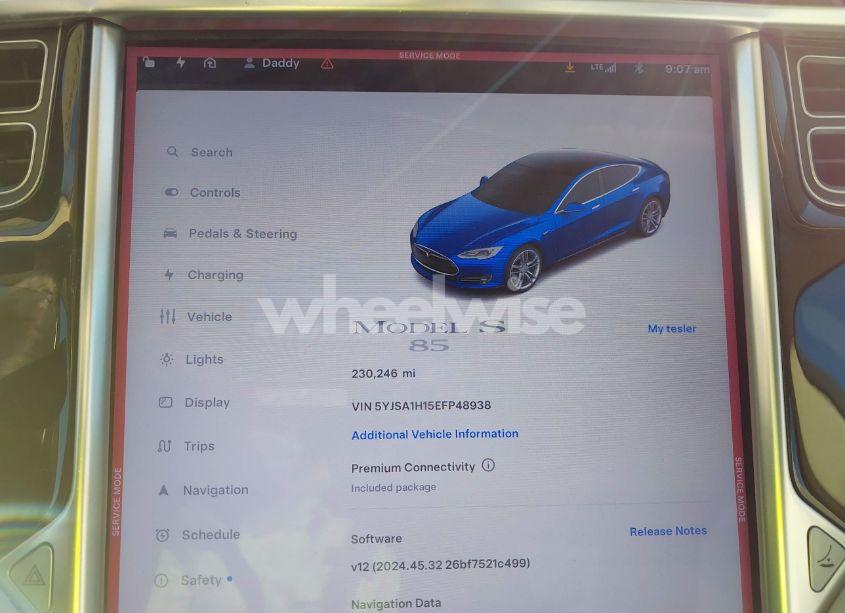 Photo 7 of 2014 Tesla Model S P85 (VIN 5YJSA1H15EFP48938)