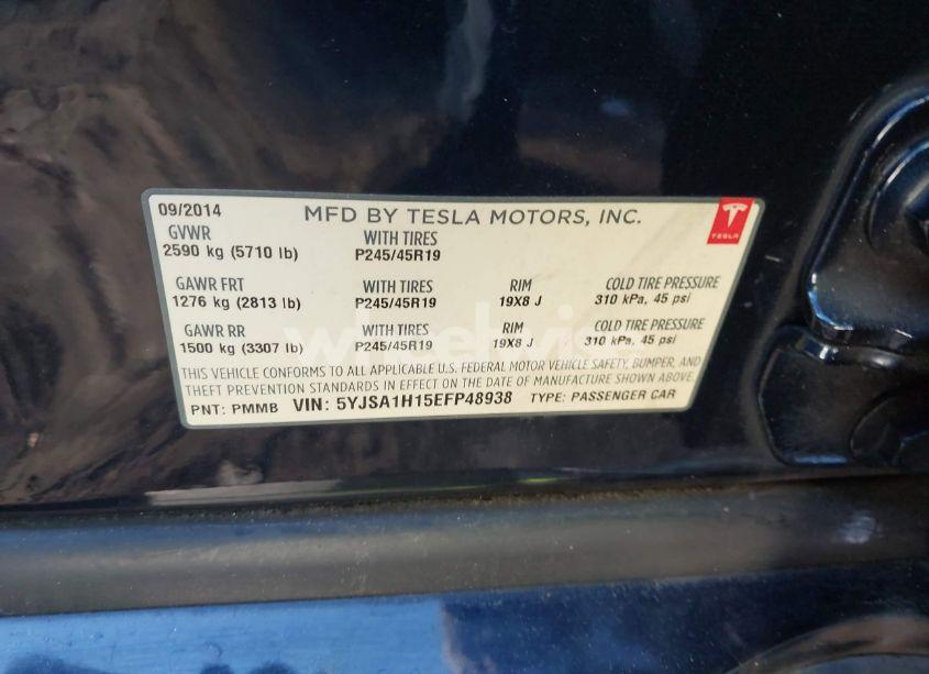 Photo 9 of 2014 Tesla Model S P85 (VIN 5YJSA1H15EFP48938)