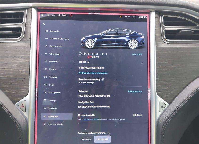 Photo 16 of 2014 Tesla Model S P85 (VIN 5YJSA1H15EFP52102)