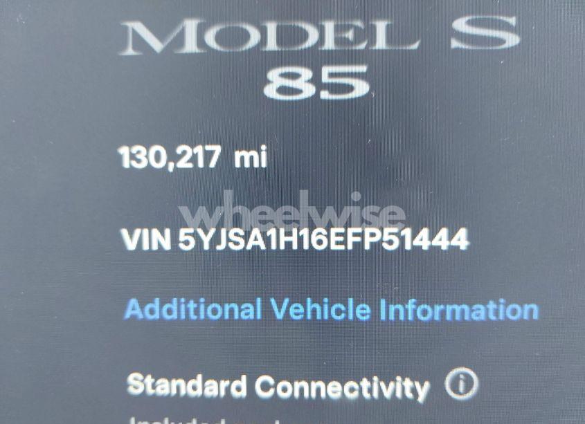 Photo 14 of 2014 Tesla Model S P85 (VIN 5YJSA1H16EFP51444)