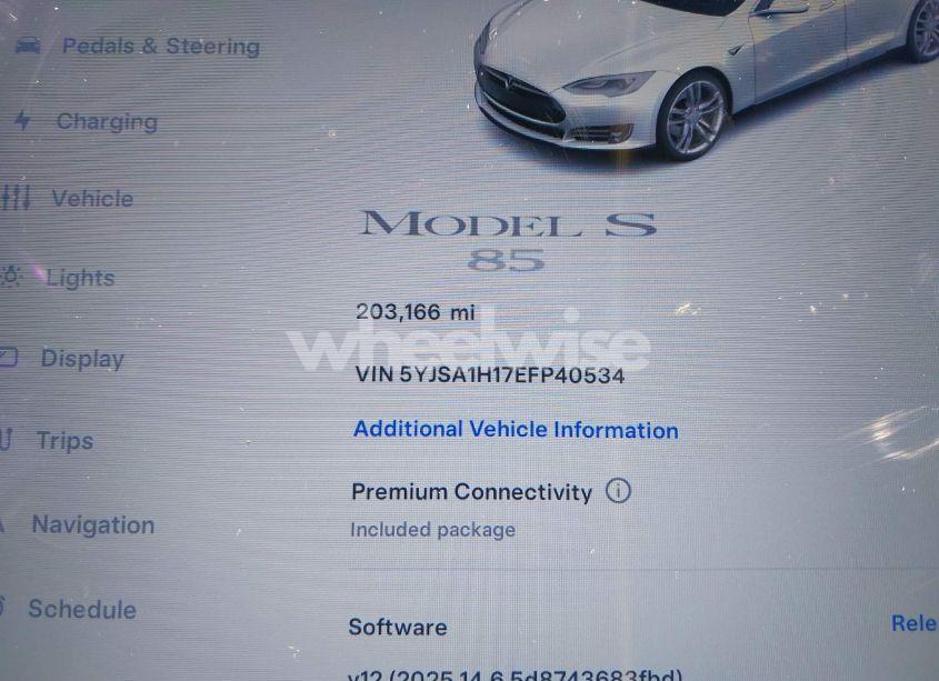 Photo 7 of 2014 Tesla Model S P85 (VIN 5YJSA1H17EFP40534)