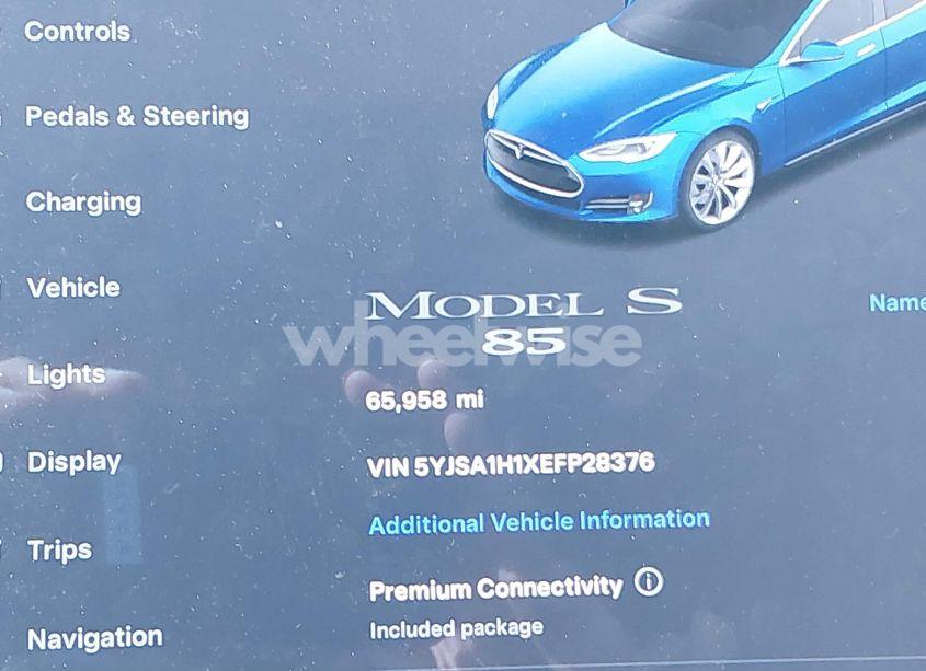 Photo 15 of 2014 Tesla Model S P85 (VIN 5YJSA1H1XEFP28376)