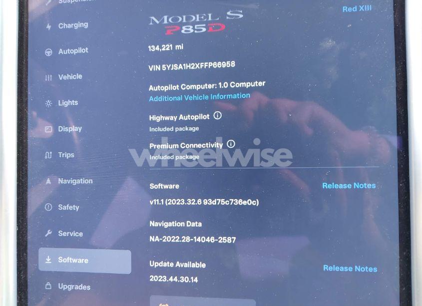 Photo 17 of 2015 Tesla Model S 70D/85D/P85D (VIN 5YJSA1H2XFFP66958)