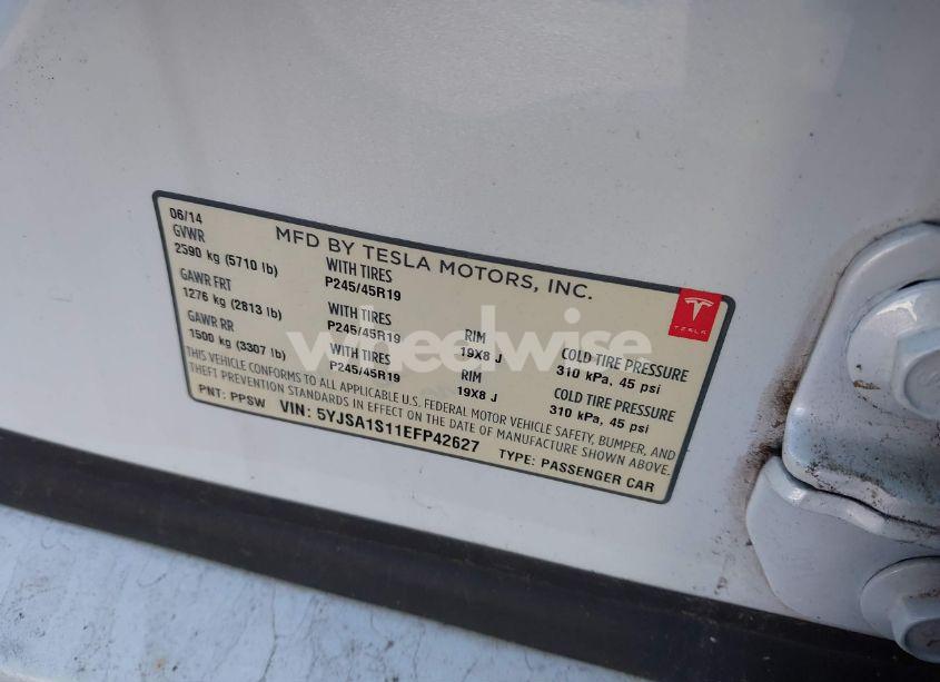 Photo 9 of 2014 Tesla Model S (VIN 5YJSA1S11EFP42627)