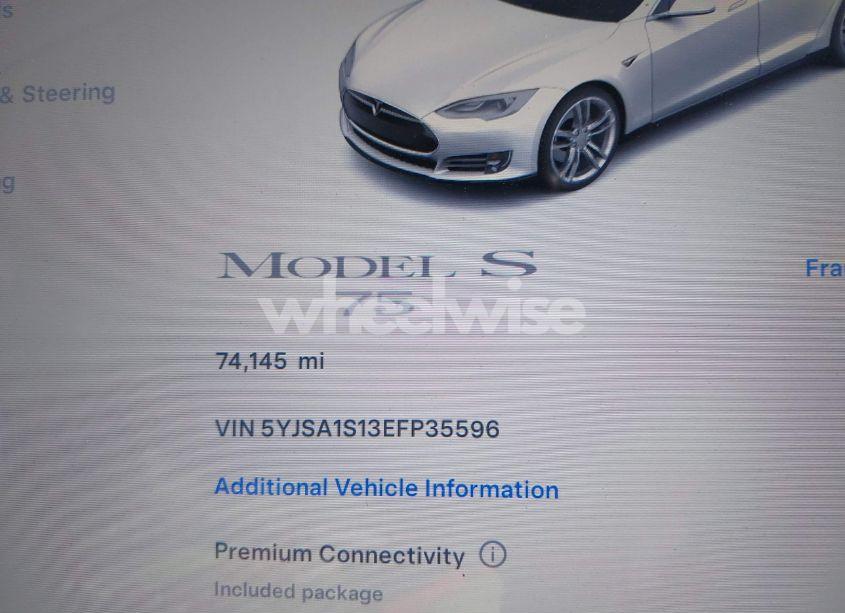 Photo 15 of 2014 Tesla Model S (VIN 5YJSA1S13EFP35596)