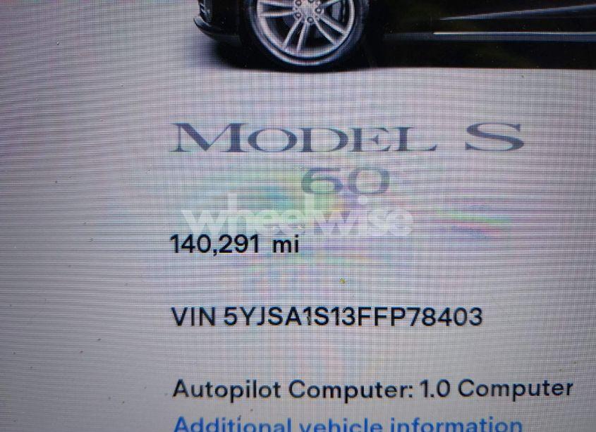 Photo 16 of 2015 Tesla Model S 60/70/85 (VIN 5YJSA1S13FFP78403)