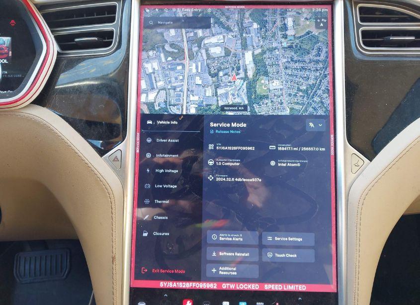 Photo 17 of 2015 Tesla Model S 70D/85D/P85D (VIN 5YJSA1S28FF095962)