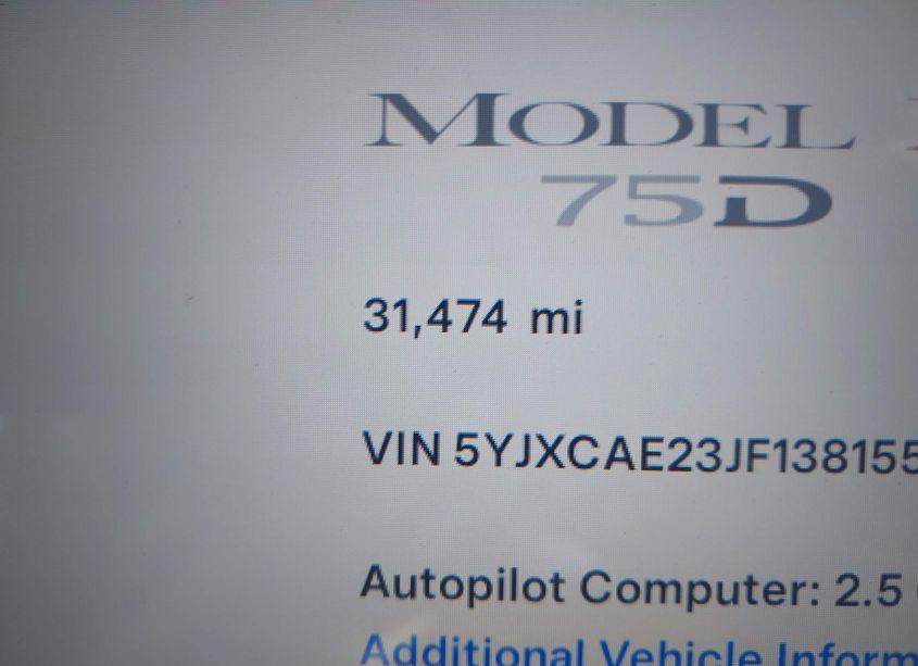 Photo 15 of 2018 Tesla Model X 100D/75D/P100D (VIN 5YJXCAE23JF138155)