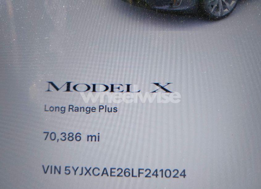 Photo 7 of 2020 Tesla Model X LONG RANGE DUAL MOTOR ALL-WHEEL DRIVE/LONG RANGE PLUS DUAL MOTOR ALL-WHEEL DRIVE (VIN 5YJXCAE26LF241024)
