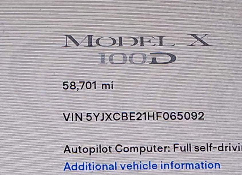 Photo 15 of 2017 Tesla Model X (VIN 5YJXCBE21HF065092)