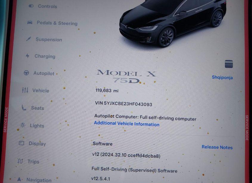 Photo 15 of 2017 Tesla Model X 100D/75D/90D (VIN 5YJXCBE23HF043093)