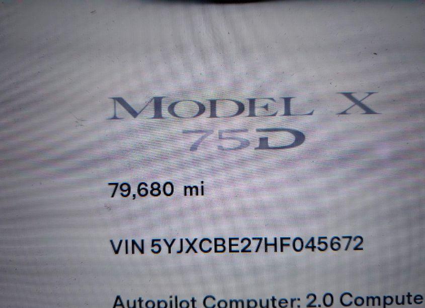 Photo 15 of 2017 Tesla Model X 100D/75D/90D (VIN 5YJXCBE27HF045672)