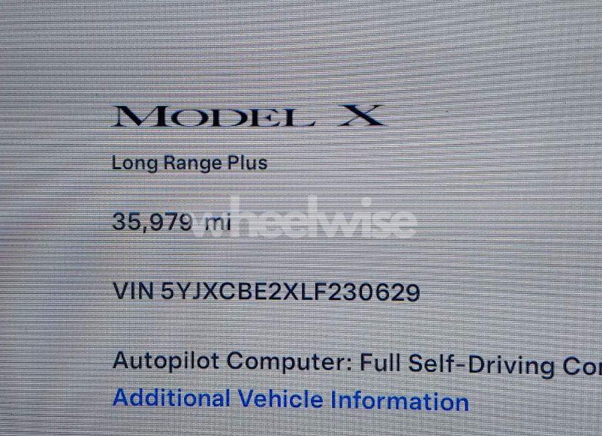 Photo 15 of 2020 Tesla Model X LONG RANGE DUAL MOTOR ALL-WHEEL DRIVE/LONG RANGE PLUS DUAL MOTOR ALL-WHEEL DRIVE (VIN 5YJXCBE2XLF230629)